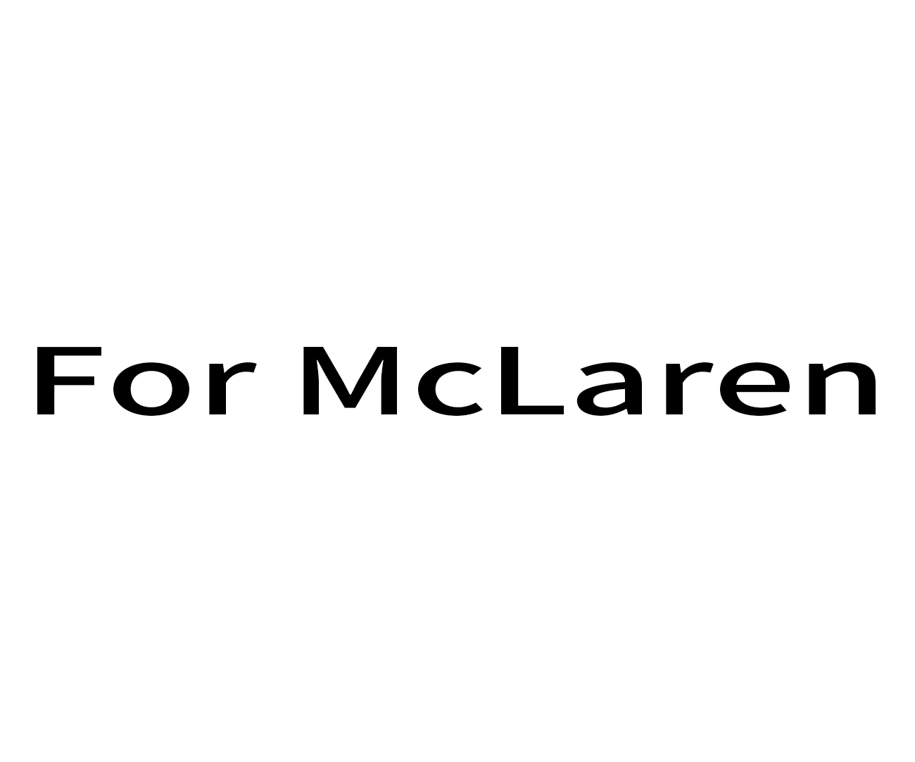 For McLaren